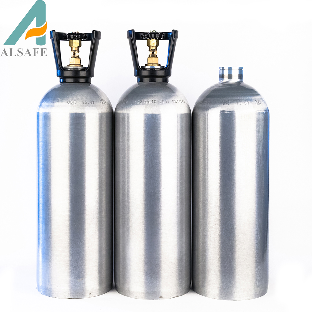 Алюминиевый Газовый Баллон co2 2,5 фунта 5 фунтов 10 фунтов, баллон co2 с газовым регулятором co2 для пивного оборудования