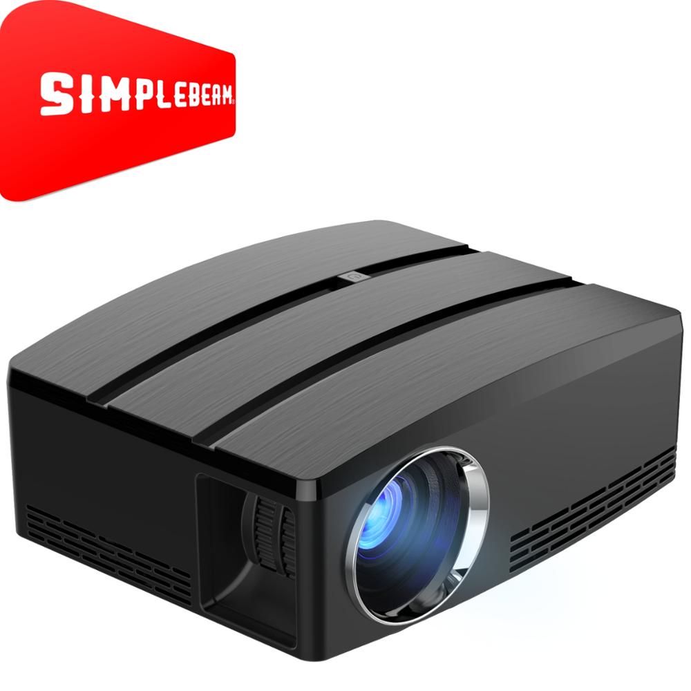 GP80Plus Портативный светодиодный проектор 2800 люмен 800*480p USB VGA HD SD 4k лучше, чем проектор мини