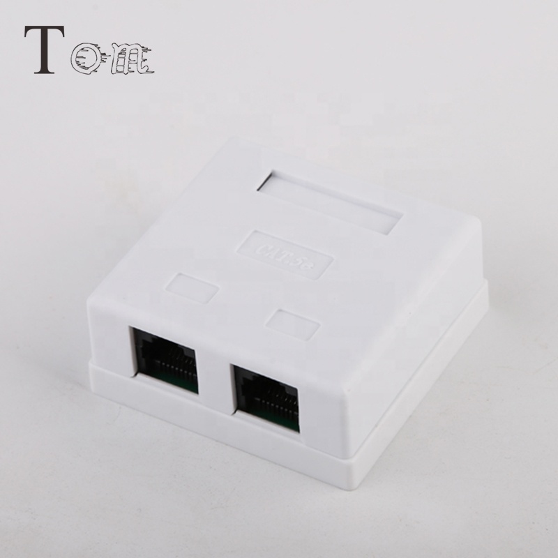 MK-T-02 Сетевая розетка с двумя портами RJ45