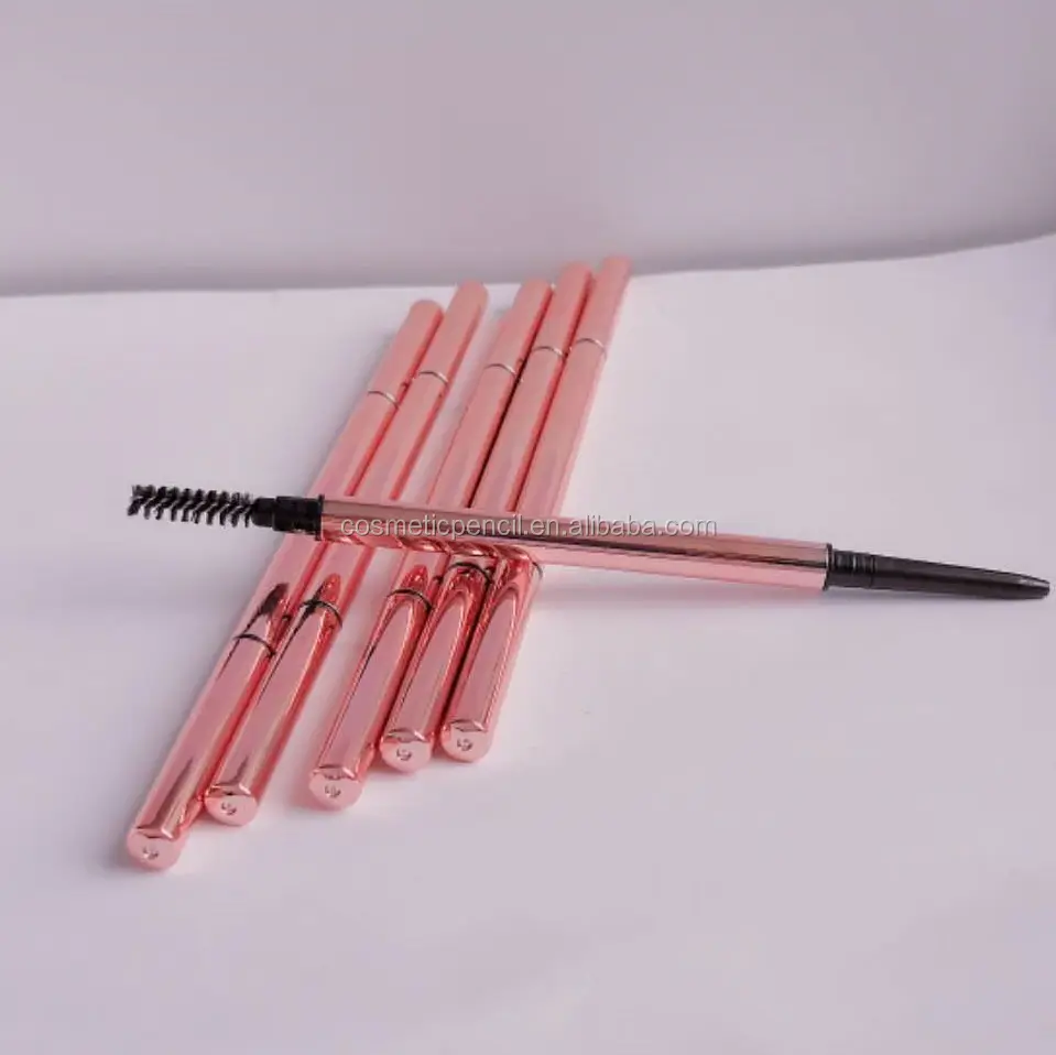 Plastic Automatic Makeup Lip Pencil , Black Color Waterproof Lip Liner