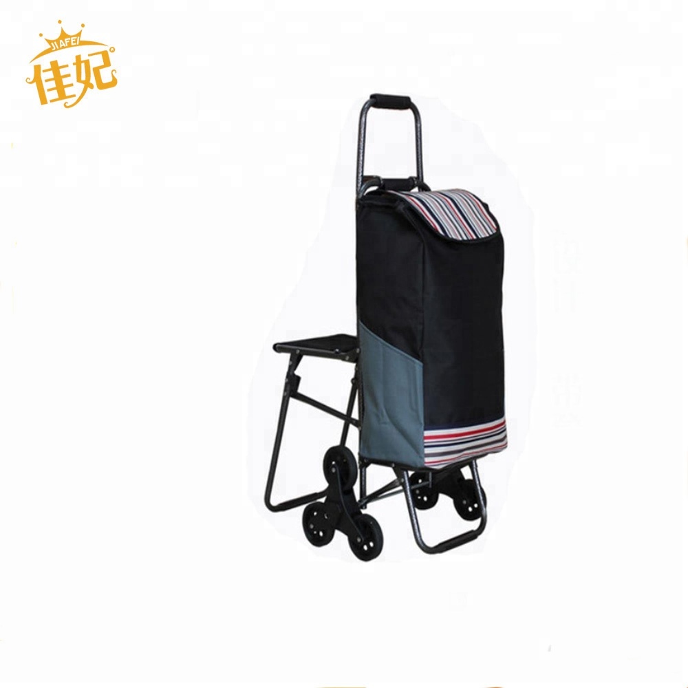 Cheap Climber Cart Climb Building Cart Folding shopping Trolley with Chair
