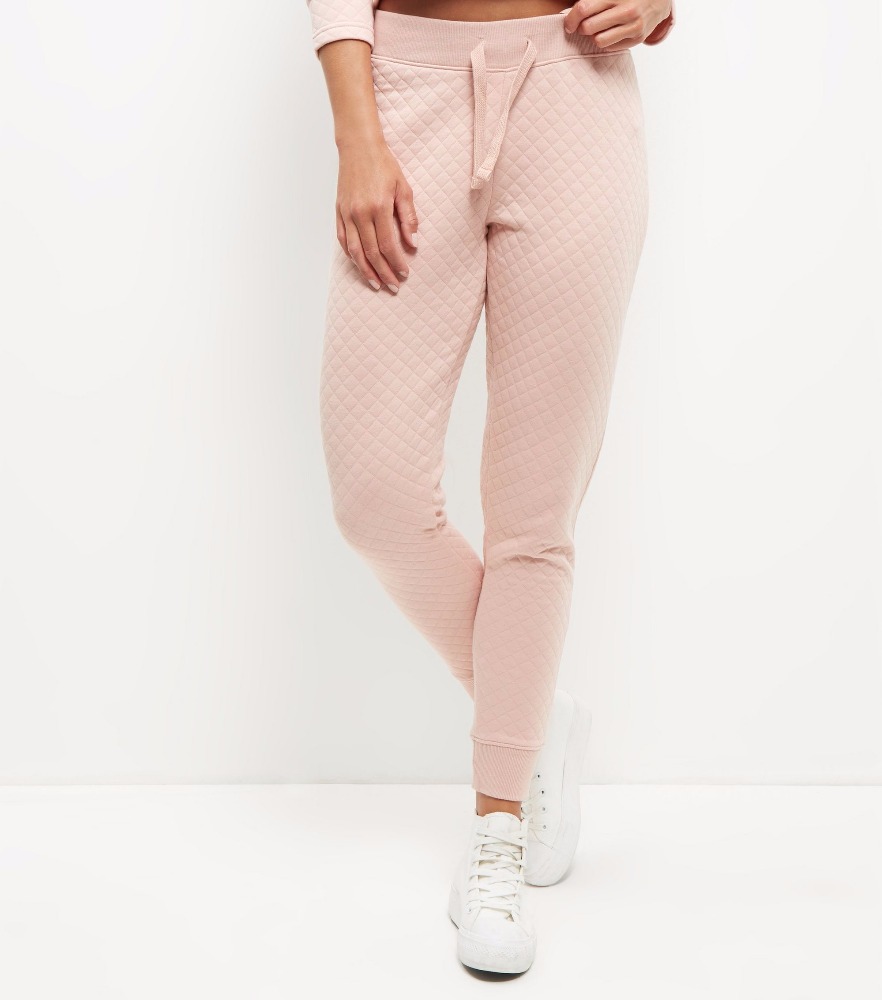 Custom Wholesale Fashion Womens Joggers Pants Shell Pink Quilted Joggers