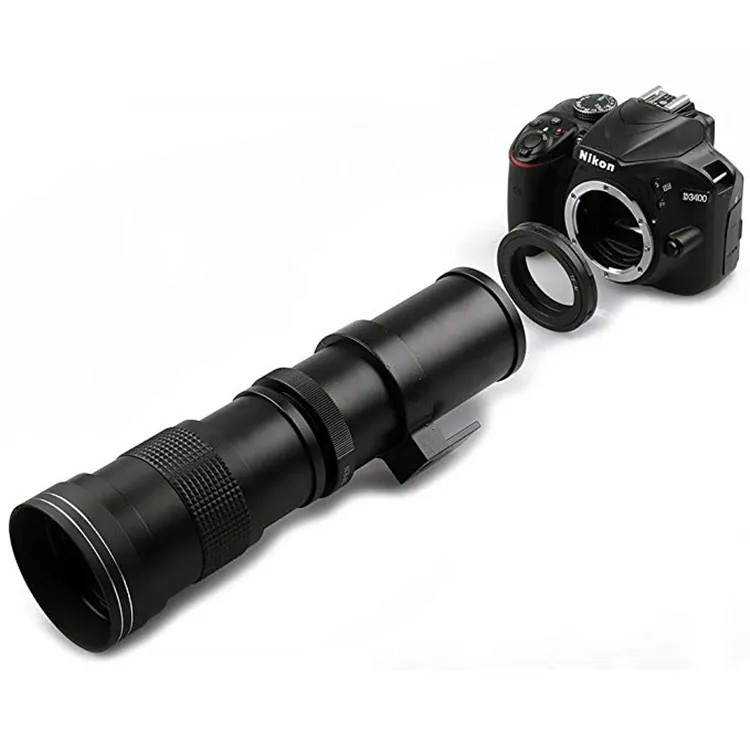 420-800mm f/8,3 ручной зум-телеобъектив для цифровых зеркальных фотокамер Nikon D5500 D3300 D3200 D5300 D3400 D7200 D750 D3500 D7500 D500 D600 D6
