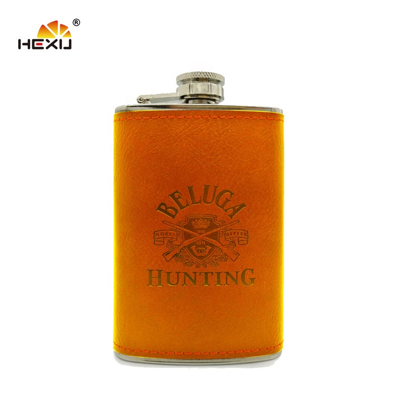 Оптовая продажа, hennessy, нержавеющая сталь, 5 унций, engaved, коричневая фляжка