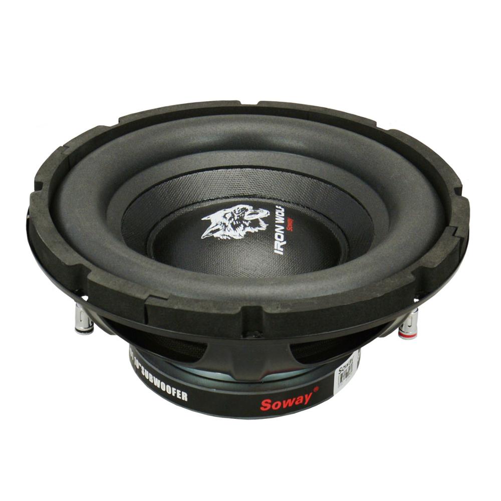 SOWAY низкая цена 10 дюймов 1500 Вт стальная рамка Pro audio сабвуфер SW10-01/Автомобильный аудиодинамик