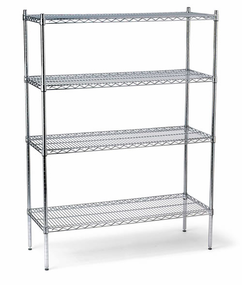 NSF approved household chrome plated wire shelving plastic coated rack counter display