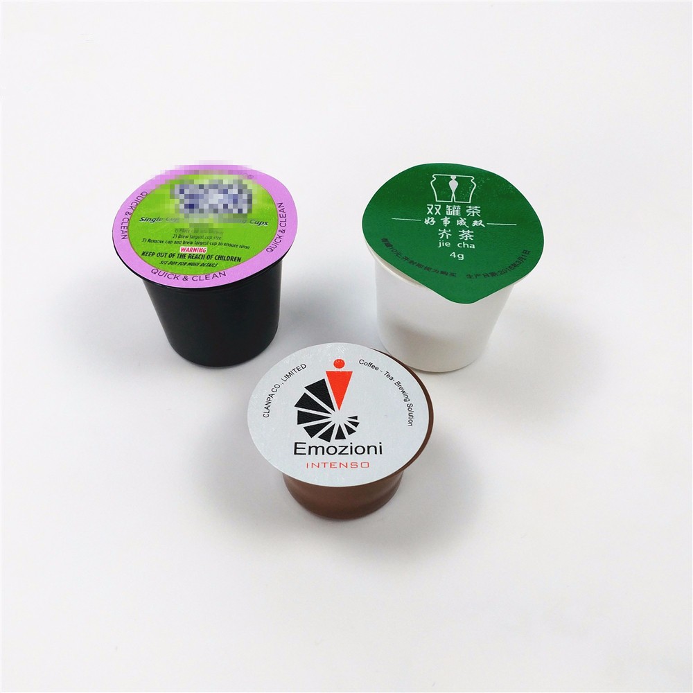 Disposable capsule pod aluminum foil nespresso compatible empty capsule coffee capsule nespresso with lid