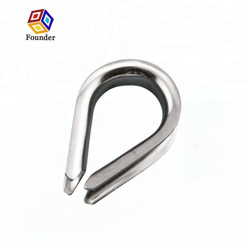 EU type stainless steel wire rope thimble