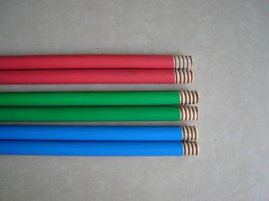PVC covered Toilet plunger wooden handle