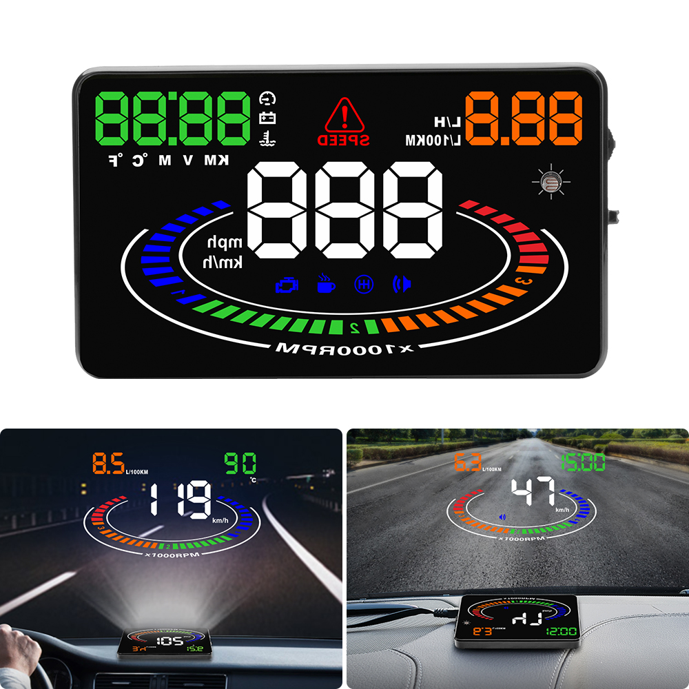 Wins Новинка Авто сигнализация по скорости автомобиля OBD ii HUD Дисплей