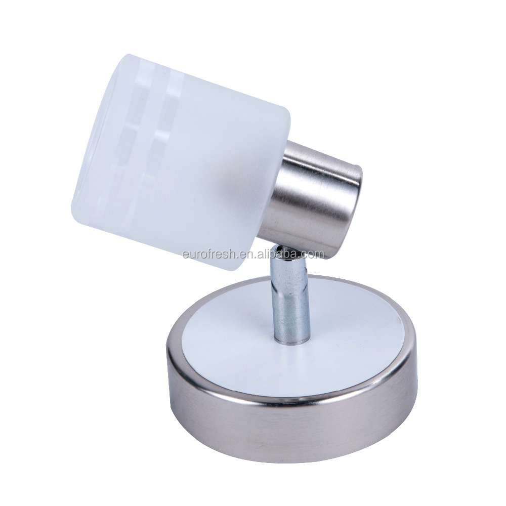 Modern wall mounted G9 iron spot light nickel matt ceiling spotlight for indoor