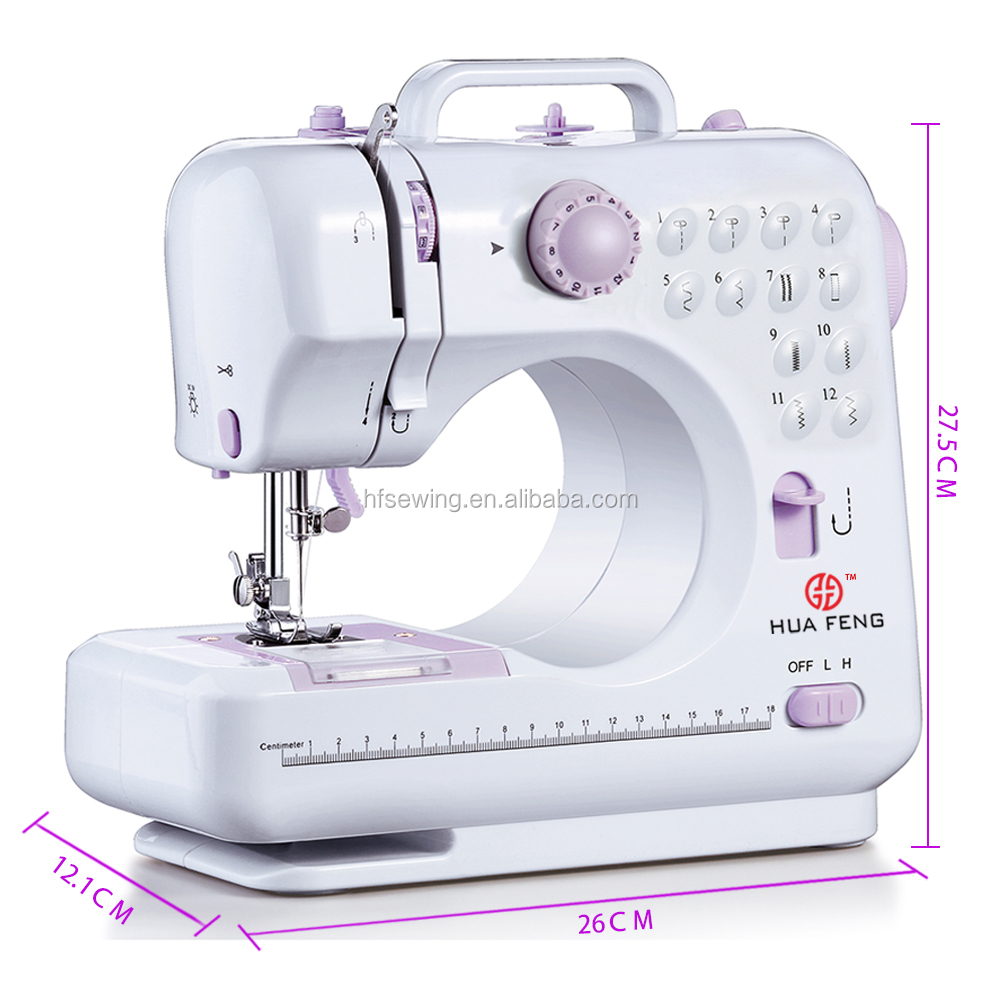 VOF FHSM 505 Бытовая мини-швейная машина с зигзагообразным замком, с 12 стежками