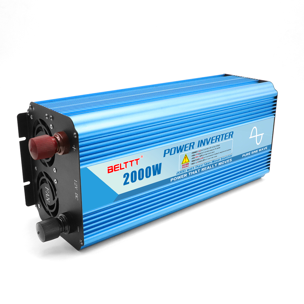 2000 ватт 2KVA 2KW неэлектрифицированный солнечный инвертор DC 12V 24V 48V к переменному току 110V 120V 220V 230V (опционными) мощность по ограничению на использование опасных материалов в производстве электрического и электронного оборудования Синусоидал