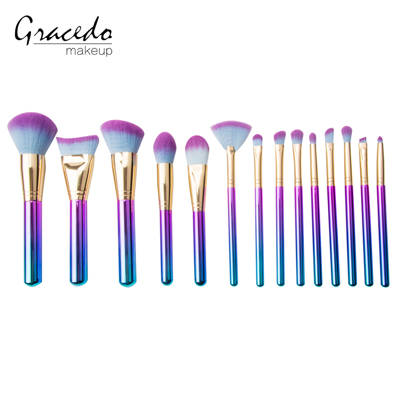 Gracedo 14 шт. набор кистей для макияжа использовать для маска для лица, подводка для глаз, бровей, тени для век, косметика для губ