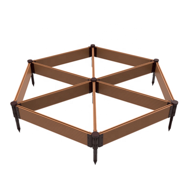 CKW-DC1106 antiuv wpc raised planter for garden outdoor bed flower pot