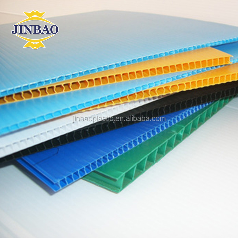 JINBAO 2-6 мм изоляция ПП гофрированный пластик полый лист двор знаки доска