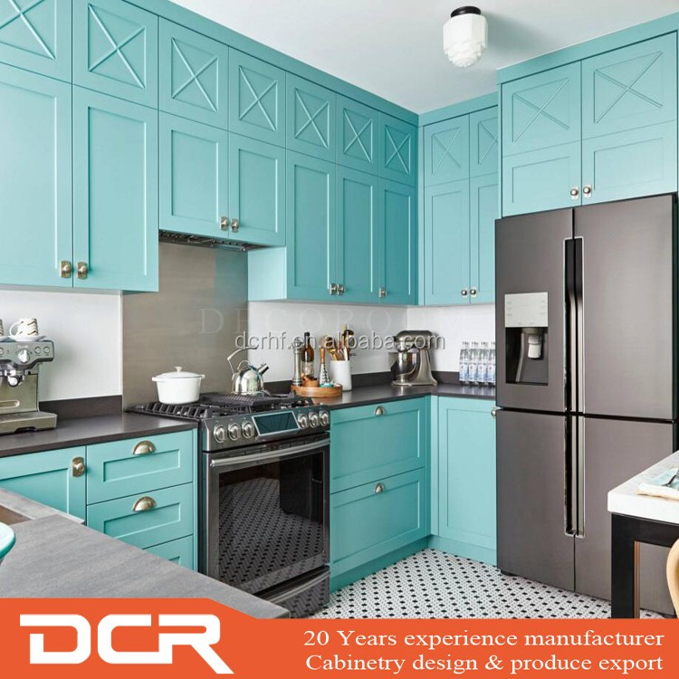 Free Design Ideas Light Blue Kitchen Cabinets With Handles