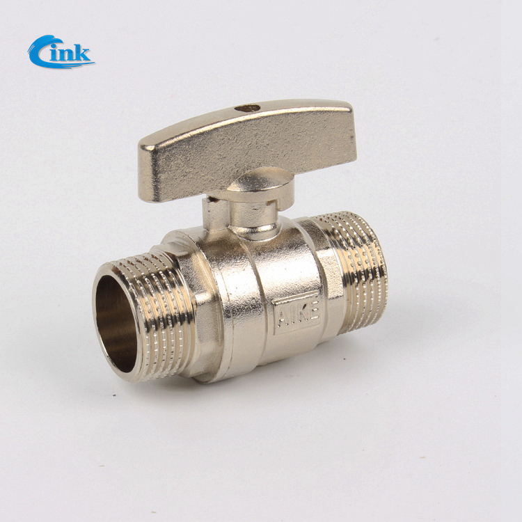 LK-2-033 ( 20 мм) ручка в форме бабочки латунный корпус двойной трубы с наружной резьбой шаровой кран для горячей воды и сантехника