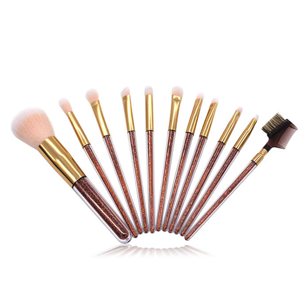 Private Label Maquilaje Makeup Brushes 10pcs Nylon Hair Cosmetic Make Up Brushes