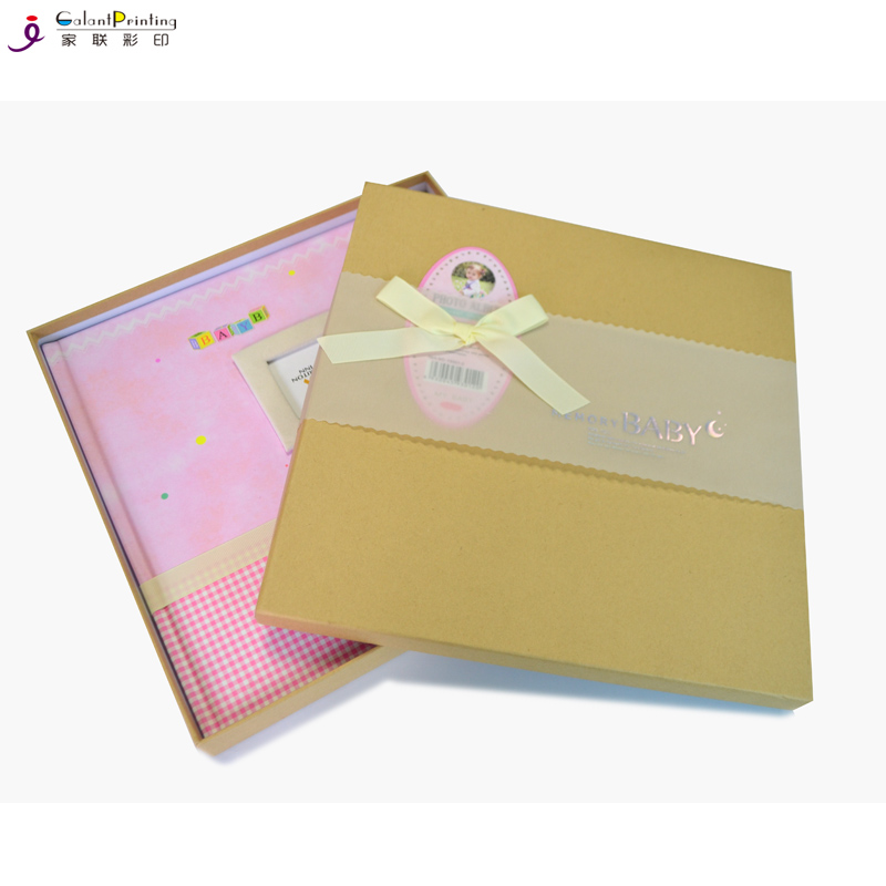 Custom printing baby memory book with wire-o binding