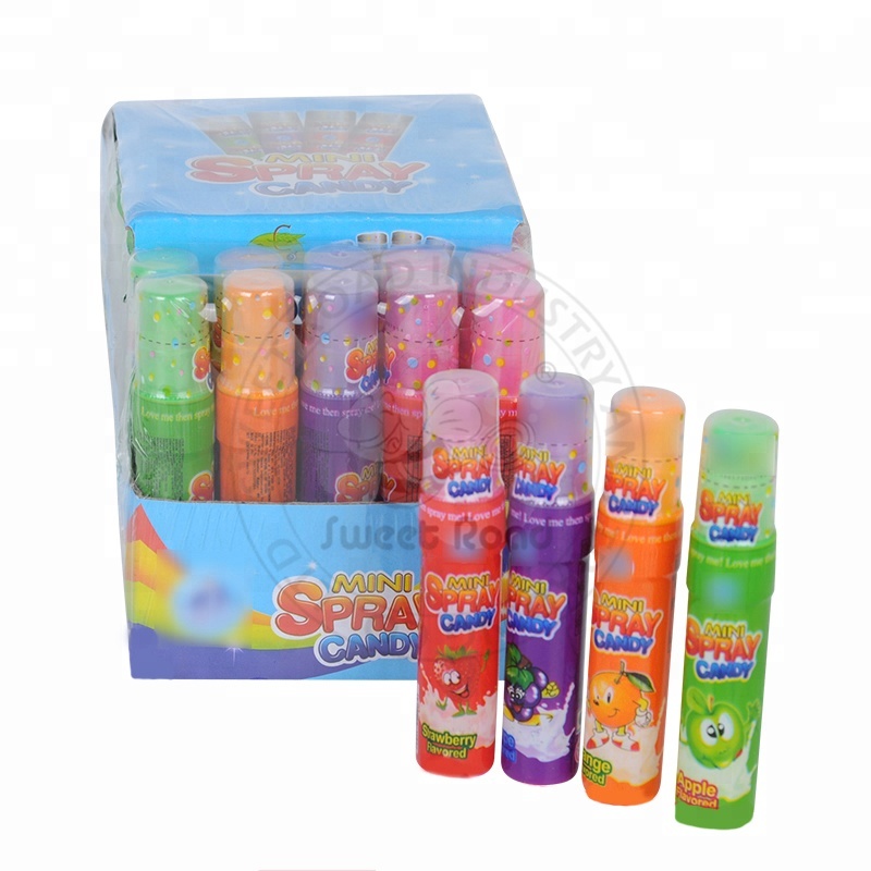 Super Fruit Sour Spray Mini Bottle Sweet Liquid Candy