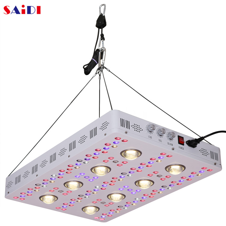 Полный спектр 500 Вт 1000 Вт 2000 Вт cob led светать для комнатных растений Вег/Блум диммер светать