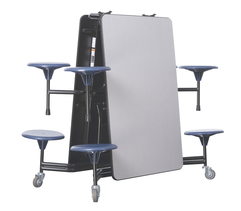 School foldable dining table with 8 seats
