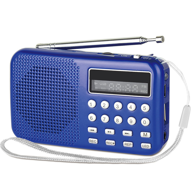 Портативный музыкальный mp3-плеер с USB, SD-картой и записью, FM-радио