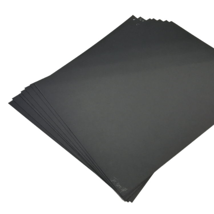 Горячая Распродажа 180gsm 300gsm 70x100 см Целлюлоза из натуральной древесины Толстая черная бумага/картонный лист