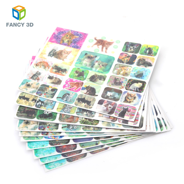 Zebulun трендовые Горячие продукты полный цвет детей мультфильм 3D Lenticular Печать стикер