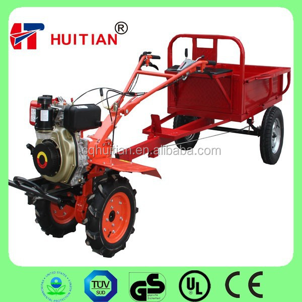 Cheap Price HT135 9HP Used Tiller Trailer