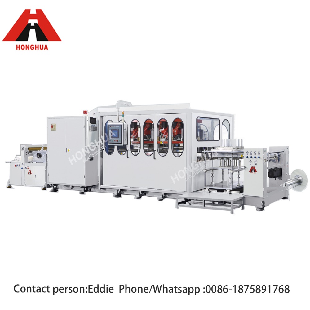 Термоформовочная Машина HSC-750850 полно-автоматическая машина для производства пластика инженеры готовы оказать обслуживание технике за рубежом 750x850 мм 11000KGS