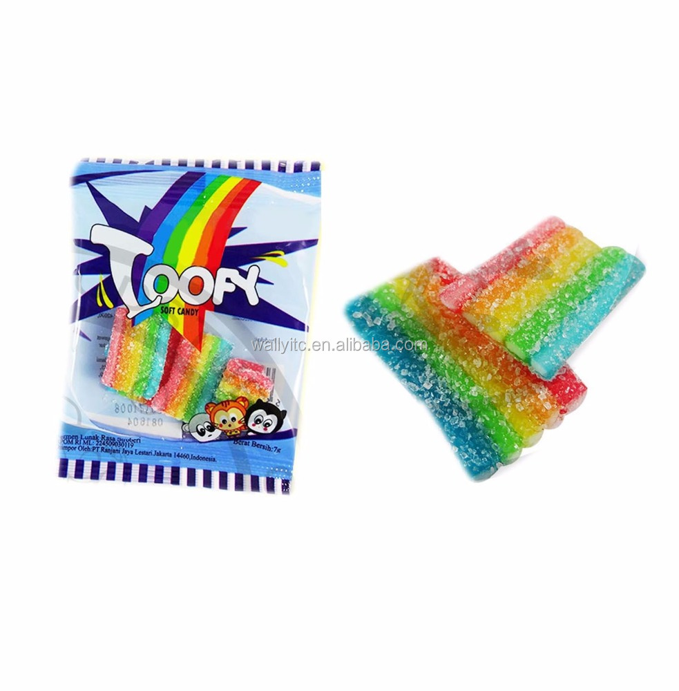 Радуга кислые сладкие конфеты тип продукта крахмал мягкое желе Gummy