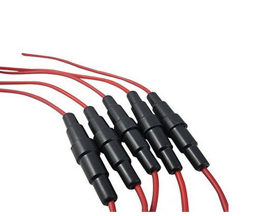 5x20 мм AGC держатель предохранителя встроенный винт тип w 22 AWG провода держатель предохранителя