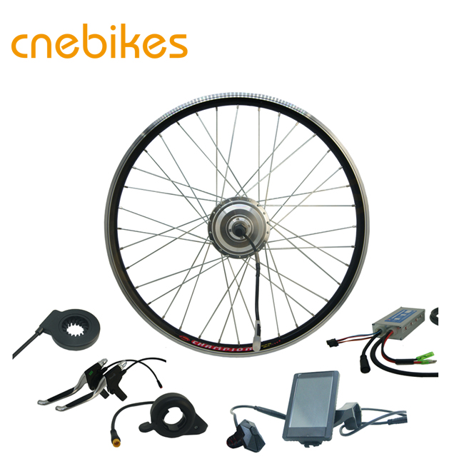 36v 250w geared hub motor electric bike kit with colorful display