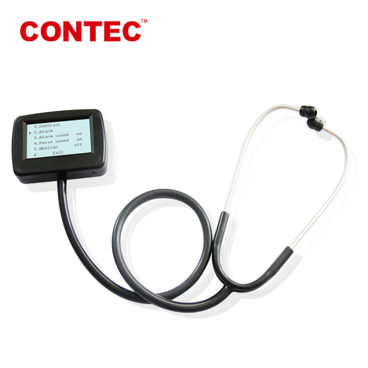 Оптовая продажа, дешевый электронный стетоскоп CONTEC CE CMS-M, визуальный SpO2 зонд doctor stethoscope