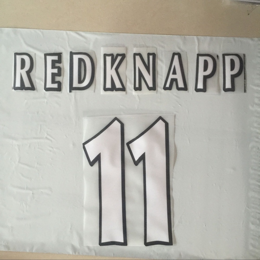 Прямая поставка с завода Redknapp 11 футбольные Джерси Nameset 3d флок теплопередача Джерси Барселона номер
