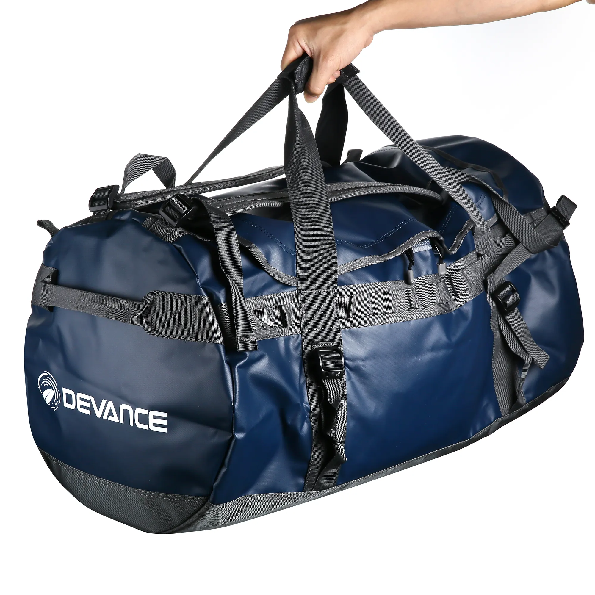 Duffel Bag Waterproof DEVANCE 70 L Customized Large Waterproof Duffel Gym Bag Travel Bag