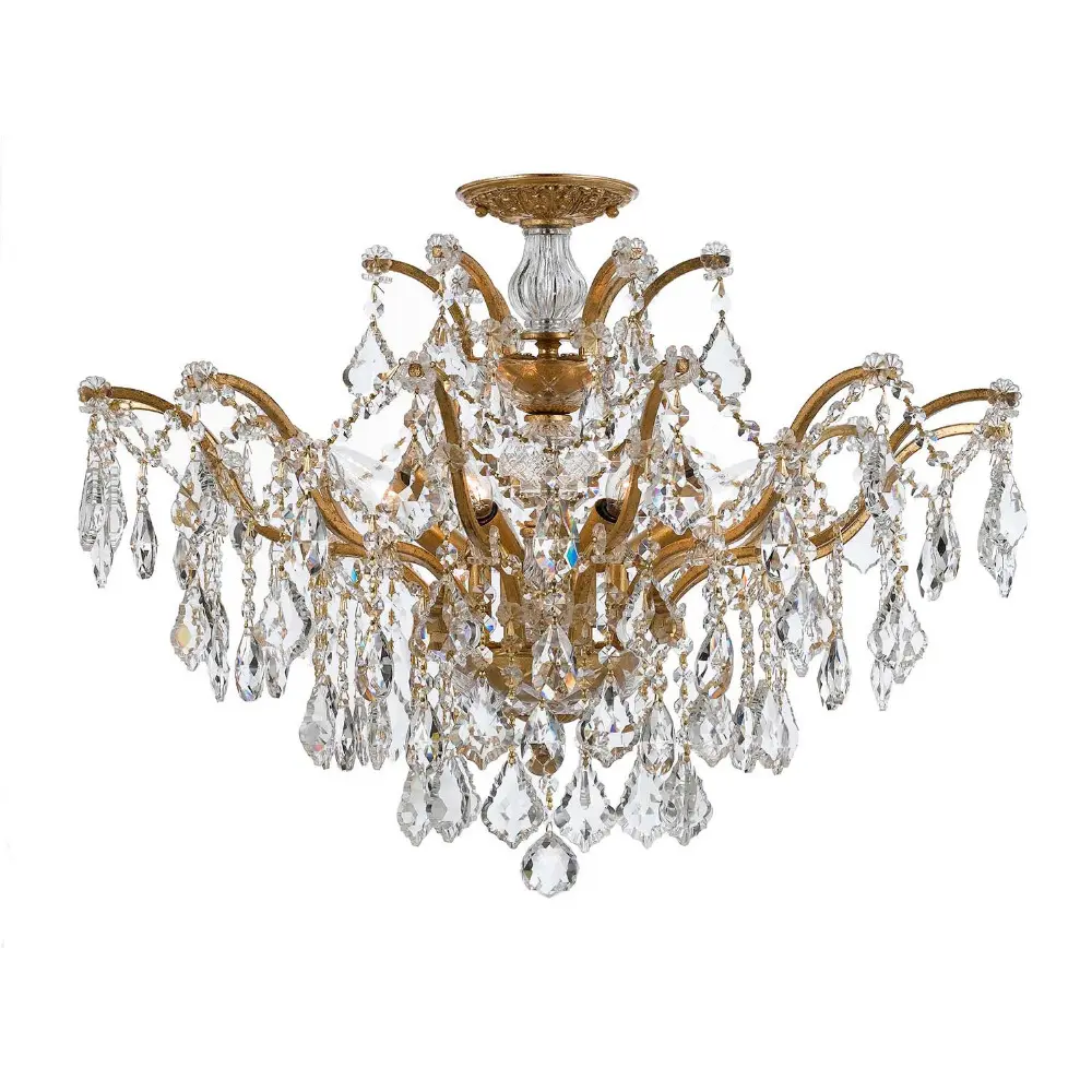 italian candelier glass parts of crystal ceiling light high quality