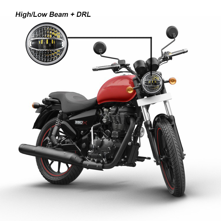 7 inch Motorcycle headlight for royal enfield headlight DOT approve high lumens led headlight for royal enfield