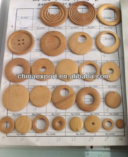 DIY Unfinished Wooden Earring WJ-B1613