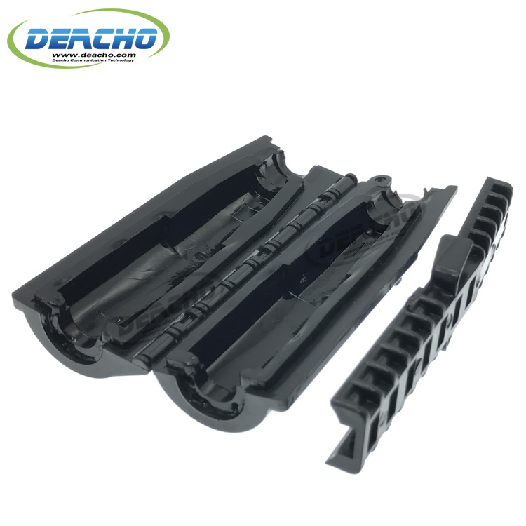 Gel seal closure weather proofing enclosure kit for 1/2 jumper cable to antenna and device 4.3-10 connector