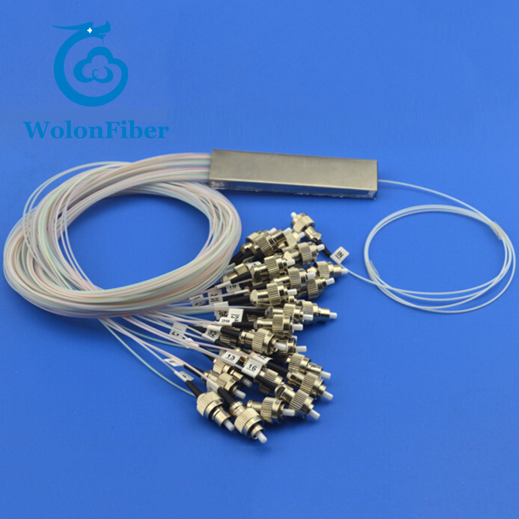 Стальная трубка PLC Splitter 1x32 FC/UPC Волоконно-оптический мини Тип Splitter