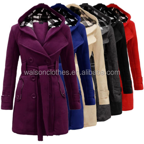 Walson apparel Женская зимняя теплая толстовка длинная куртка двубортная верхняя одежда пальто парка