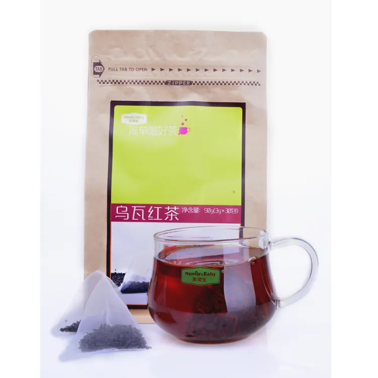 Organic box packaging Ceylon Black Tea Uva tea for English Breakfast Morning tea