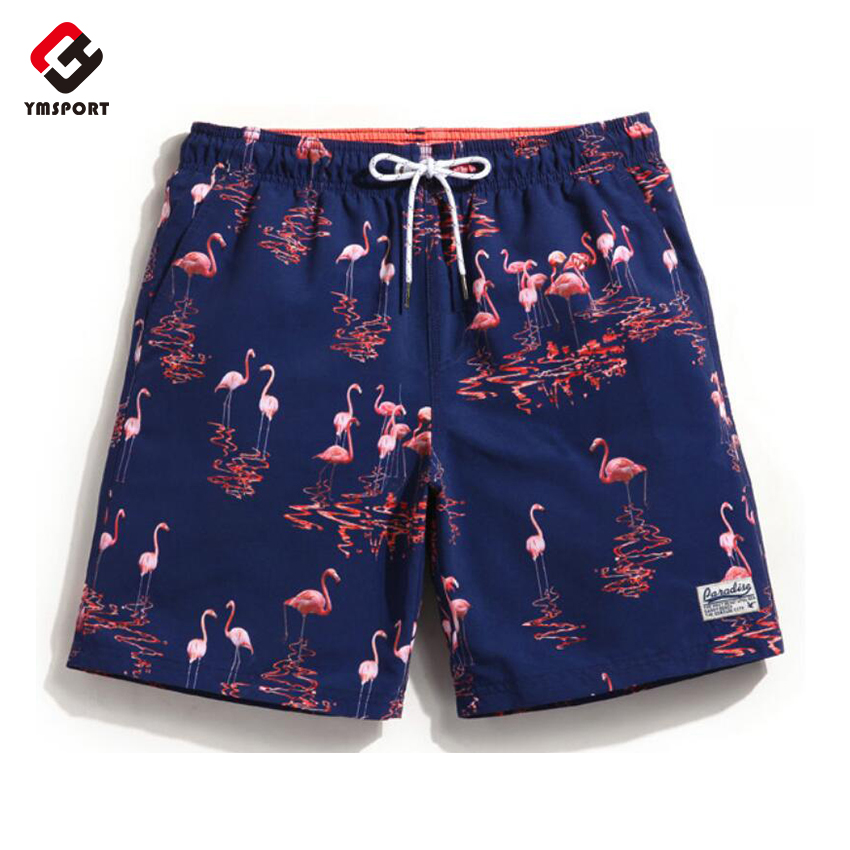 Короткие тканевые мужские пляжные шорты Boardshort для плавания