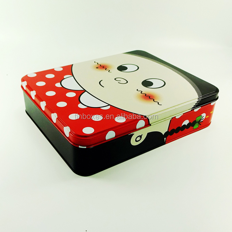 Custom Printing Colored Rectangle Tin Box For Card Game