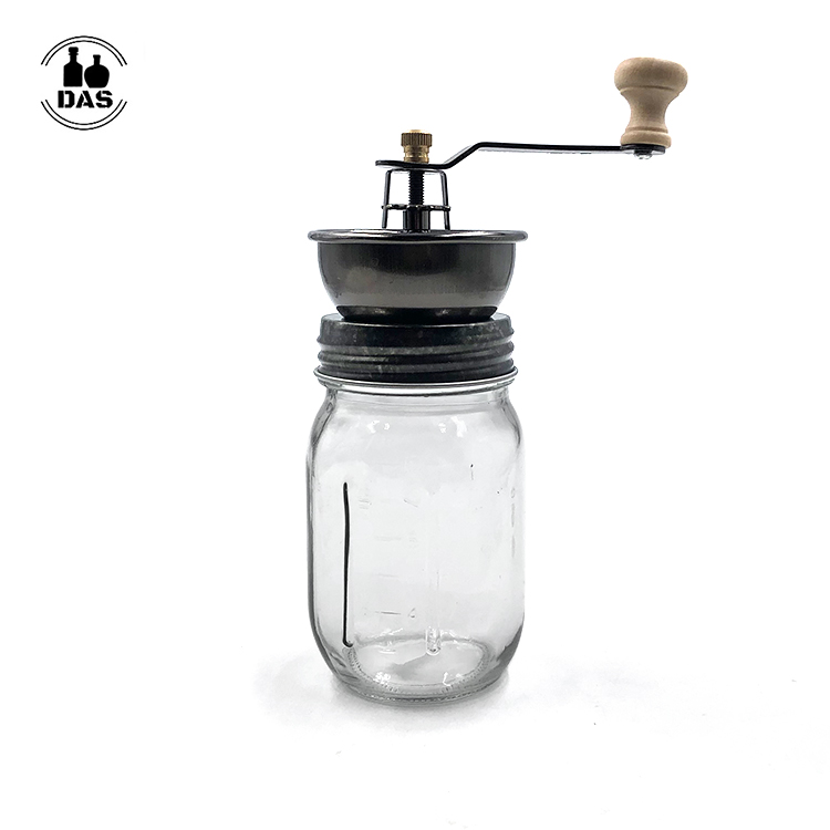 Ручная кофемолка Mason Jar, 15 унций, 450 мл