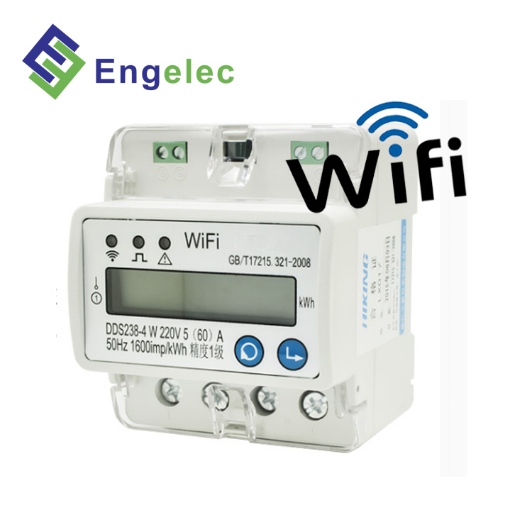 Wi-Fi метр DDS238-4 Вт умный счетчик однофазный din-рейку Тип RS485 связь Wi-Fi, ватт-час метр