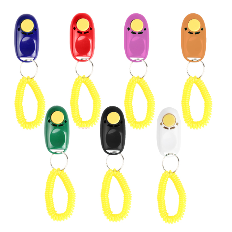 Interactive pet products hot selling promotional dog training clicker with logo custom i click dog clicker